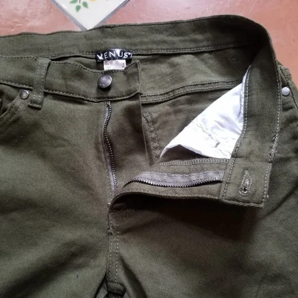 VENUS Mid Rise Olive Green Bootcut Jean - Picture 6 of 10